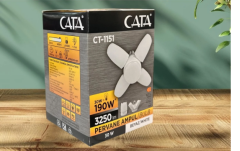 CT-1151B Cata 20 Watt 4 Kollu Pervane Led Ampul Beyaz