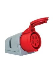 Mete Enerji 406616V 5 x 32A. IP44 Duv.prızı -Eğik Göv.lı- Vidalı Bağ